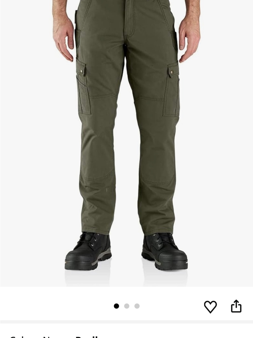 Carhartt Utility Cargo Pants in Olive